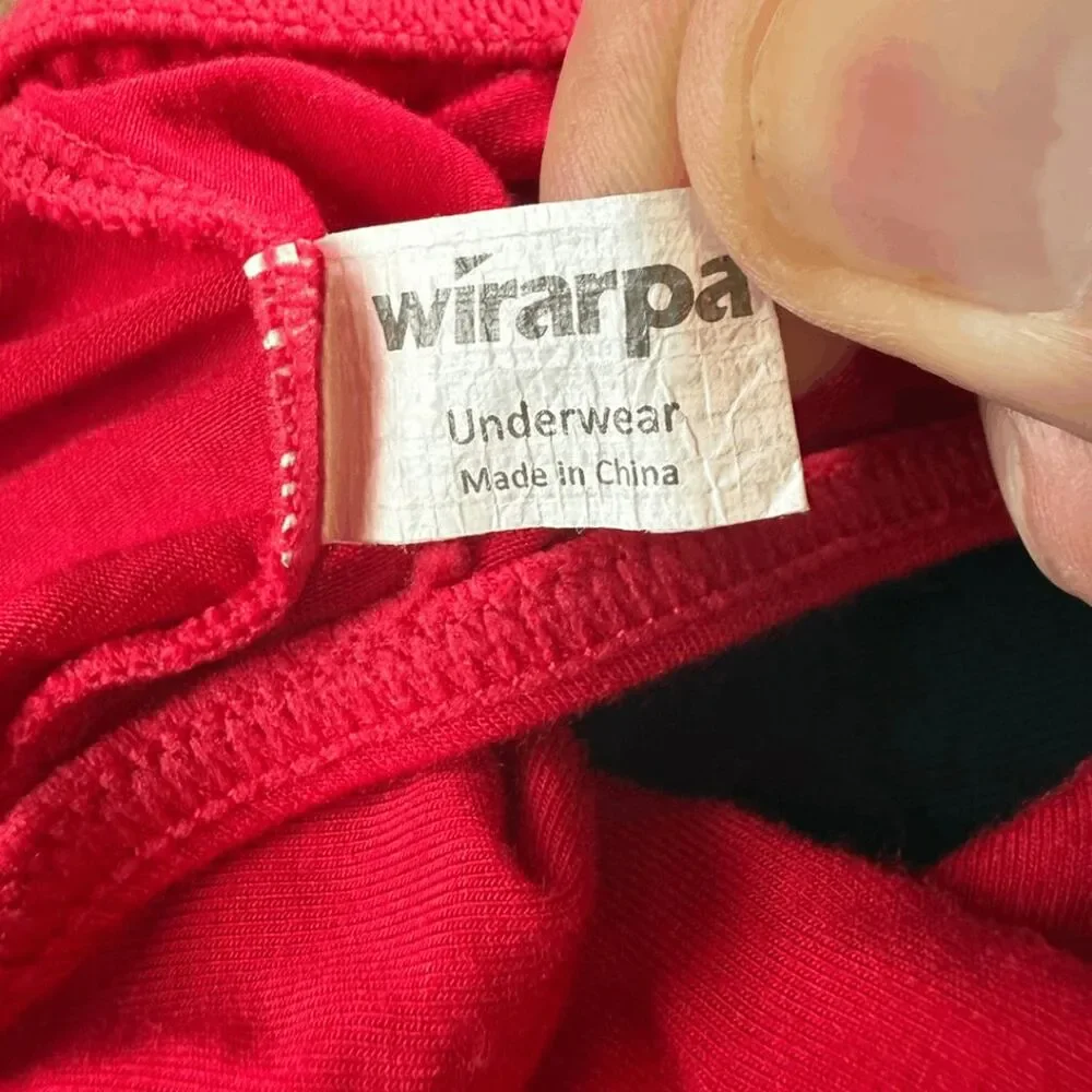 Wirarpa Mens Stretch Elastic Waistband Pull-On Bikini Underwear Hot Pink Size XL